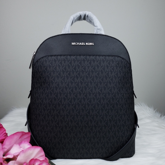Michael Kors Handbags - 🌺NWT Michael Kors LG Emmy backpack Black bag MK